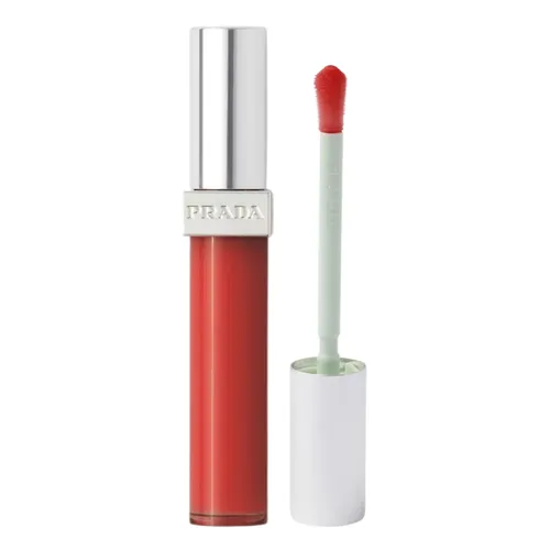 Son Kem Dưỡng Bóng Prada Reflection Glossy Liquid Balm R220 Infrared Màu Đỏ Cam