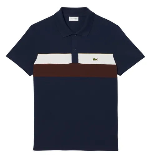 Áo Polo Nam Lacoste Regular Fit Colorblock Petit Piqué PH5918-51-6WZ Màu Xanh Navy Size 5