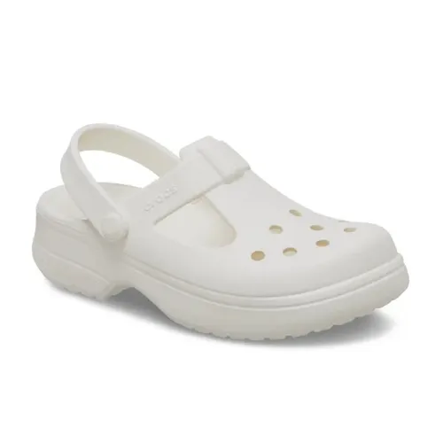 Giày Sục Crocs Clog Classic Mary Jane Chalk 210615-0WV Màu Trắng Size 34-35