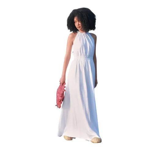 Váy Maxi Nữ F2 Fashion & Freedom Linen Into The Wood D808-S-0524 Màu Trắng&nbsp;Size S