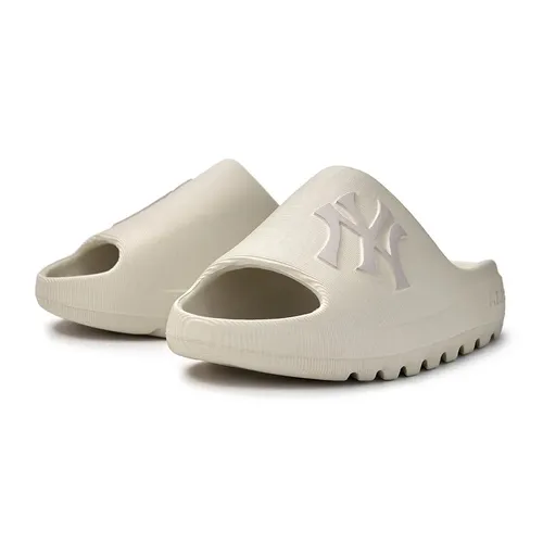 Dép MLB Skipper Slide New York Yankees 3ALPS0153-50IVS Màu Trắng Kem Size 230