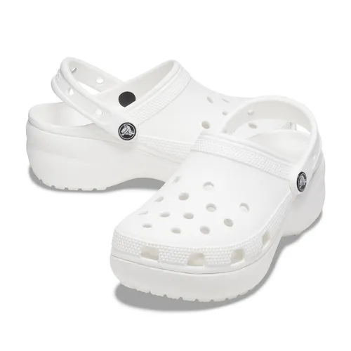 Giày Sục Nữ Crocs Clog Classic Platform - White U4CFCTW14U3 Màu Trắng Size 37-38