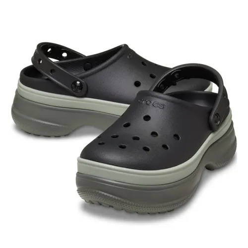 Giày Sục Crocs Clog Classic Stacked - Black 211355-001 Màu Đen Size 34-35