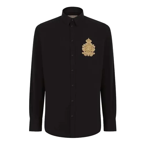 Áo Sơ Mi Nam Dolce & Gabbana D&G Shirt I5B11M FU5U8 Màu Đen Size 37