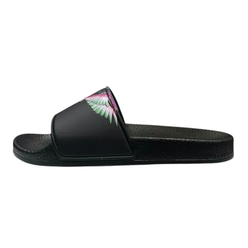 Dép Nam Marcelo Burlon County Of Milan Ciabatta Nera Con Inserti Rosa 260865 Màu Đen Size 38