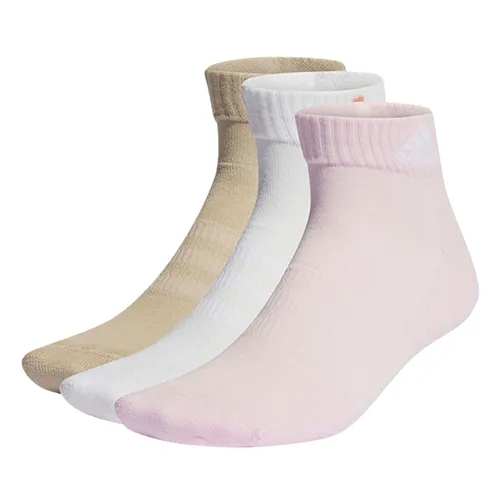 Set 3 Đôi Tất Unisex Adidas Cushioned Sportswear Ankle Socks 3 Pairs IP0404 Phối Màu Size S