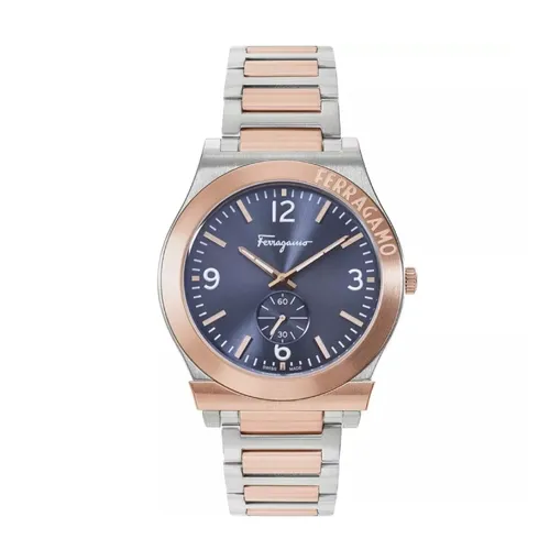 Đồng Hồ Nam Salvatore Ferragamo Watch Gancini Màu Demi (Vàng Hồng - Bạc)