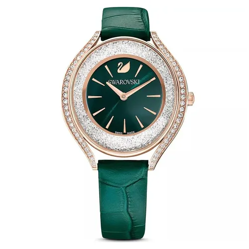 Đồng Hồ Nữ Swarovski Crystalline Aura Green Watch 35mm Màu Xanh Lá