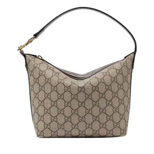 Túi Đeo Vai Nữ Gucci Ophidia GG Super Mini Canvas Shoulder Bag Màu Xám