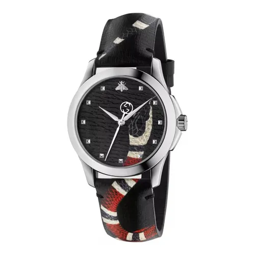 Đồng Hồ Nữ Gucci Le Marché Des Merveilles Snake Watch 38mm Màu Đen