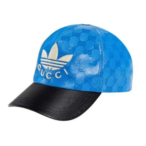 Mũ Gucci x Adidas GG Allover Logo Cap Blue/Black Màu Xanh/Đen Size XS
