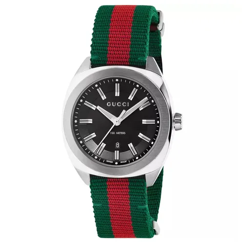 Đồng Hồ Nam Gucci GG2570 Watch 40mm Màu Xanh Bạc
