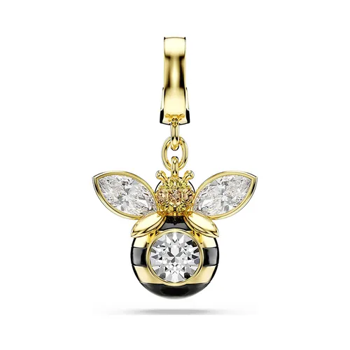 Hạt Vòng Charm Swarovski Idyllia Mixed Cuts Bee Multicolored 18K Gold Finish 5743132 Màu Vàng/ Trắng