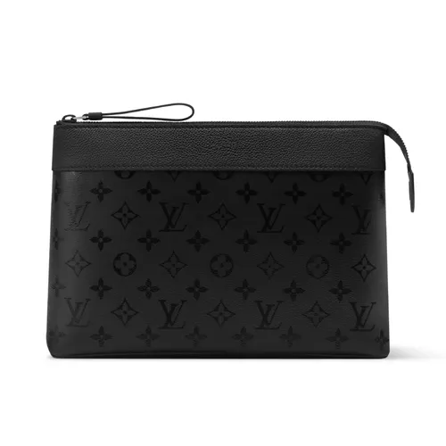 Túi Cầm Tay Nam Louis Vuitton LV Pochette Voyage Souple M26741 Màu Đen