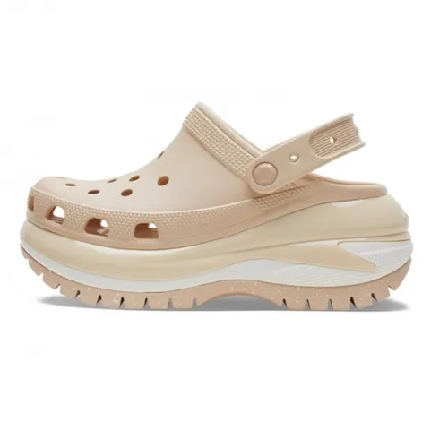 Giày Sục Crocs Mega Crush Clog 207988-2DS Màu Be Kem Size 37-38