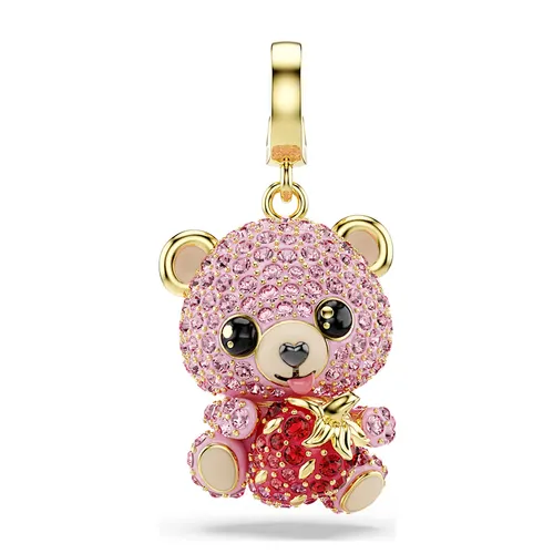 Hạt Vòng Charm Swarovski Idyllia Charm Teddy 5738357 Màu Hồng