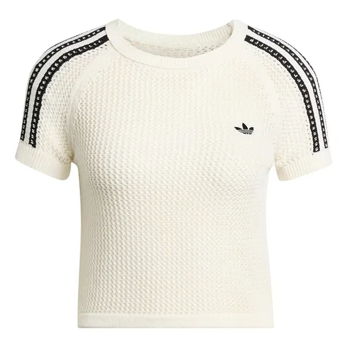 Áo Thun Nữ Adidas Knitted Crochet Cali Tee KE0200 Màu Trắng Size M