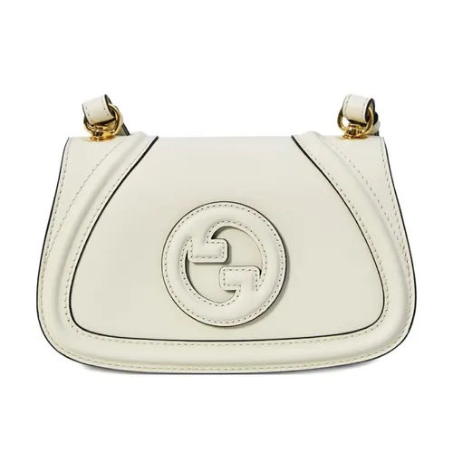 Túi Đeo Vai Nữ Gucci Blondie Small Leather Shoulder Bag Màu Trắng