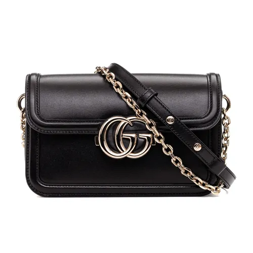 Túi Đeo Vai Gucci Go Leather Shoulder Bag Shoulder Bag Màu Đen