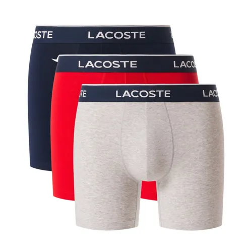 Set 3 Quần Lót Nam Lacoste Men's 3-Pack Stretch Cotton Boxer Briefs 6H2411-51-VB8 Phối Màu Size S