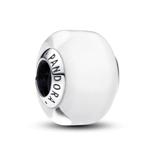 Hạt Vòng Charm Pandora White Mini Murano Glass Charm 793118C00 Màu Trắng
