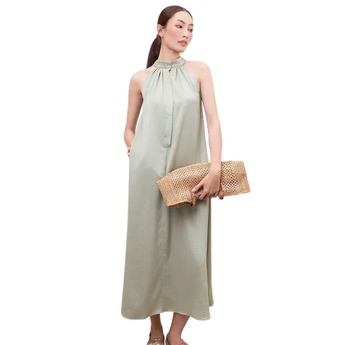 Váy Suông Cổ Yếm F2 Fashion & Freedom D836-S-1124 Màu Xanh Lợt Size S