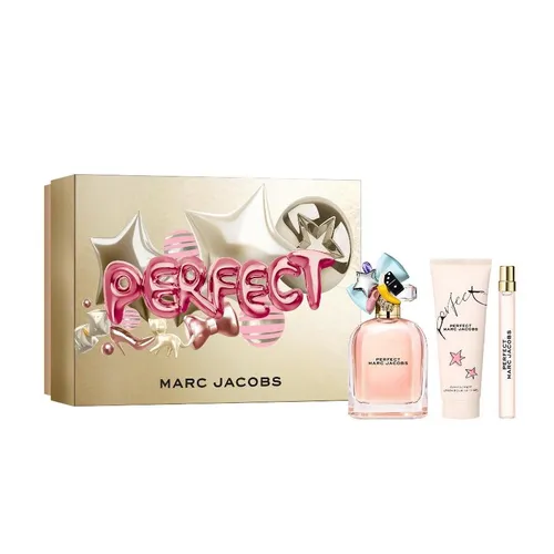 Set Nước Hoa Nữ Và Dưỡng Thể Marc Jacobs Perfect EDP Gift 3 Món (100ml + 10ml + Body Lotion 75ml)