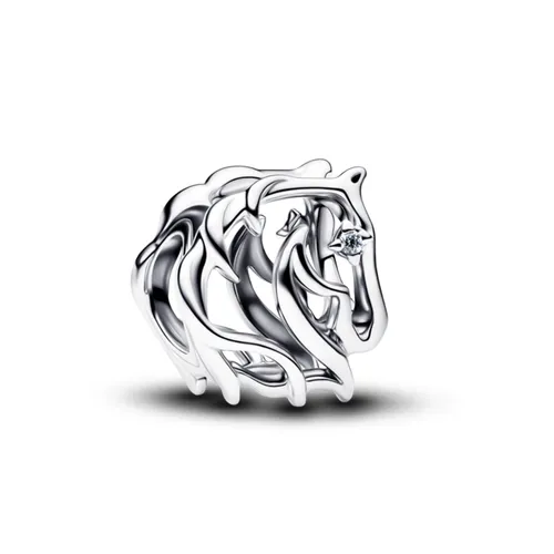 Hạt Vòng Charm Pandora Horse Openwork 794430C01 Màu Bạc