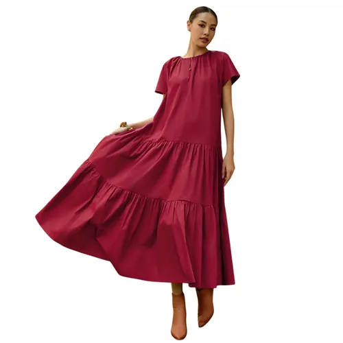 Váy Nữ F2 Fashion & Freedom D796-DR-L-0424 Màu Đỏ Tía Size L
