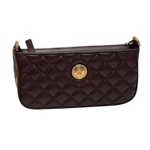 Túi Đeo Chéo Nữ Versace Medusa Bag Màu Đỏ Tía