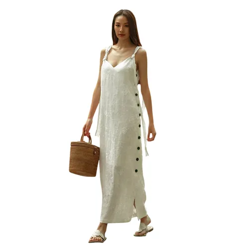 Váy Hai Dây Nữ F2 Fashion & Freedom Into The Wood D438-THN-S-0524 Màu Trắng Size S