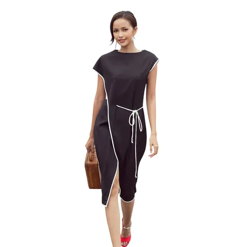 Váy Suông Nữ F2 Fashion & Freedom Lụa Viscose City Girls D569-D-S-1221 Màu Đen Size S