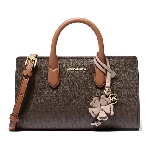 Túi Đeo Chéo Nữ Michael Kors MK Ascarlett Extra-Small Crossbody Bag Màu Nâu Đậm