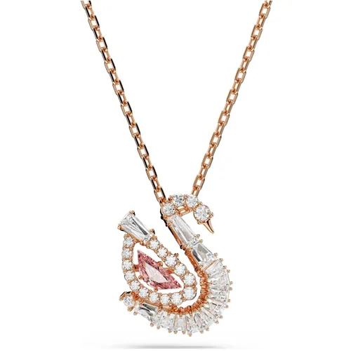 Dây Chuyền Nữ Swarovski Swan Pendant Mixed Cuts, Swan, Pink, 18k Rose Gold Finish 5732414 Màu Vàng Hồng