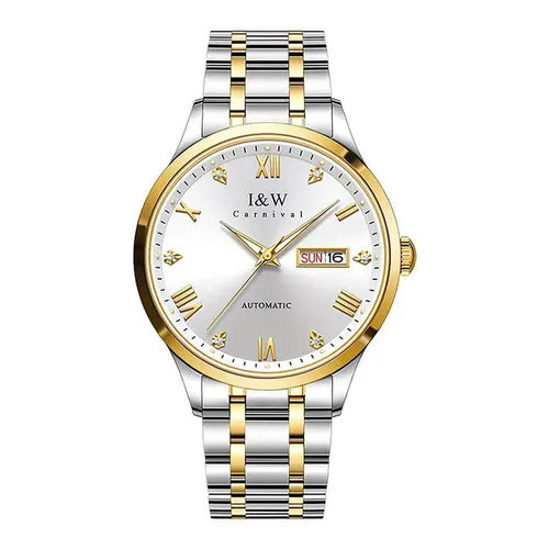 Đồng Hồ Nam I&W Carnival 679G-T1 Màu Trắng Vàng