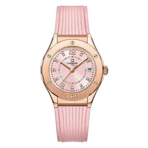 Đồng Hồ Nữ Carnival 8173L-VH-DCS-H Màu Hồng