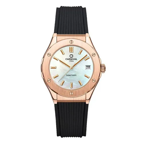 Đồng Hồ Nữ Carnival 8168L-VH-DCS-TK&nbsp;Màu Vàng Đen