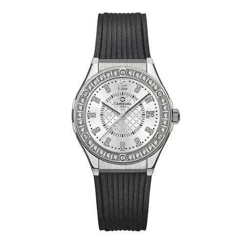 Đồng Hồ Nữ Carnival 8173L2-VT-DCS-T Màu Đen - Bạc