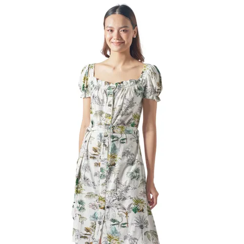 Váy Nữ F2 Fashion & Freedom Linen D451-HX-S-0321 Màu Xanh Hoa Size S