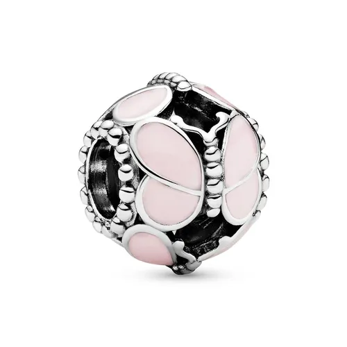 Hạt Vòng Charm Pandora Pink Butterfly Charm 797855EN160 Màu Hồng Bạc