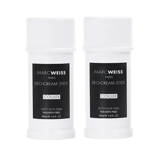 Combo 2 Thanh Khử Mù Hương Nước Hoa Ngăn Mồ Hôi Marcweiss Paris Deo-Cream Stick Couler (2 x 40ml)