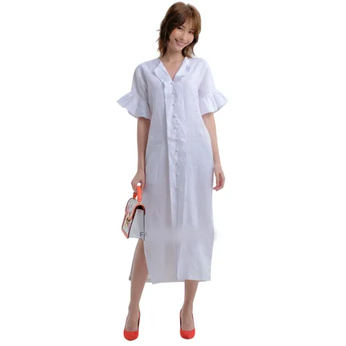 Váy Nữ F2 Fashion & Freedom Linen Hương Mùa Hè D565-T-S-0422 Màu Trắng Size S
