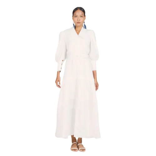 Váy Xòe Nữ F2 Fashion & Freedom Women's New Linen New Horizon D592-T-S-0322 Màu Trắng Size S