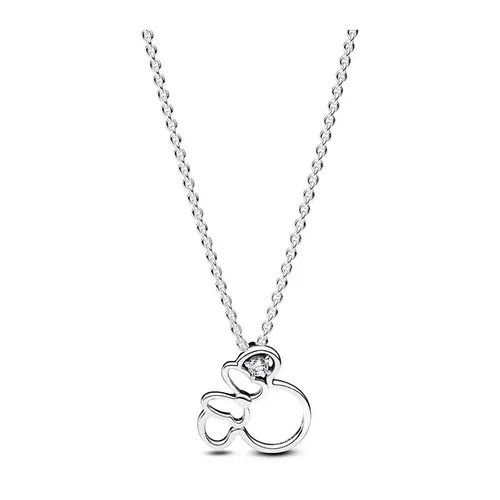 Dây Chuyền Nữ Pandora Collana Disney Collana Sagoma Minnie Mouse 393187C01 Màu Bạc