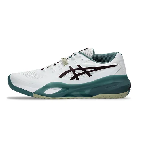 Giày Thể Thao Nam Tennis/Pickleball Asics Gel-Resolution X White/Dark Aubergine 1041A481.104 Màu Trắng/Xanh Size 43.5