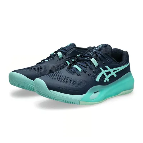 Giày Thể Thao Nam Tennis/Pickleball Asics Gel-Resolution X Clay Night Sky/Illuminate Mint 1041A485.404 Màu Xanh