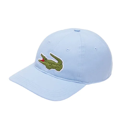 Mũ Unisex Lacoste Crocodile Adjustable Cotton Twill Cap RK9871 HBP Màu Xanh Nhạt
