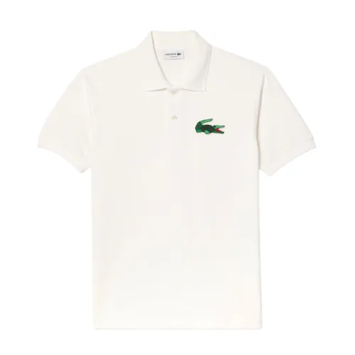 Áo Polo Nam Lacoste Original L.12.12 Crocodile Badge Polo Shirt PH6669 70V Màu Trắng Size 3