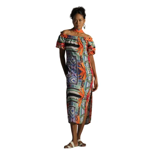 Váy Suông Trễ Vai F2 Fashion & Freedom Summer Get Away D638-NM-S-0722 Phối Màu Size S