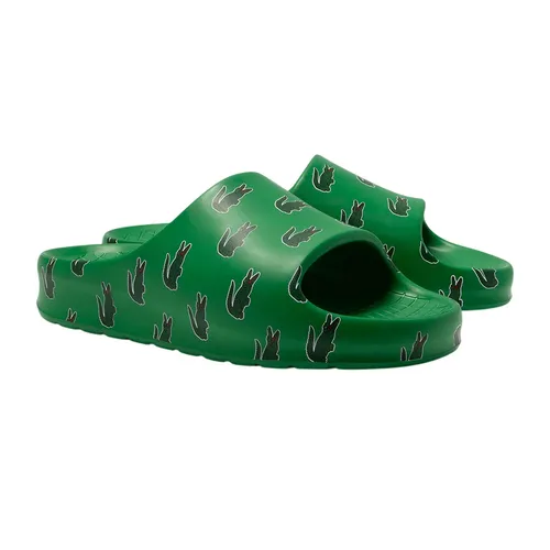 Dép Nam Lacoste Men's Serve Slide 2.0 Sandals With Color Details 46CMA0043 AG9 Màu Xanh Green Size 8